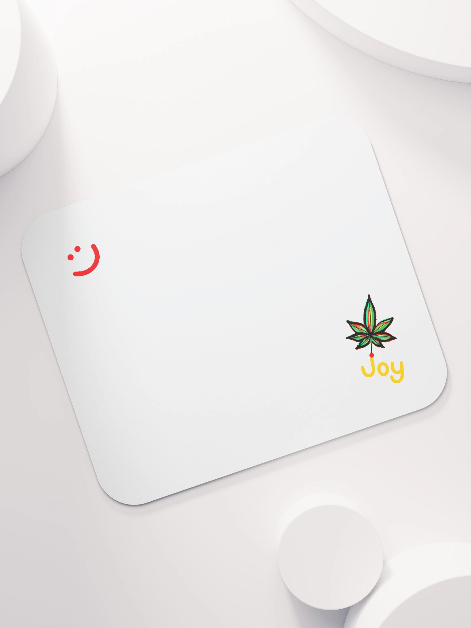 Joy Leaf White Mouse Pad product image (7)