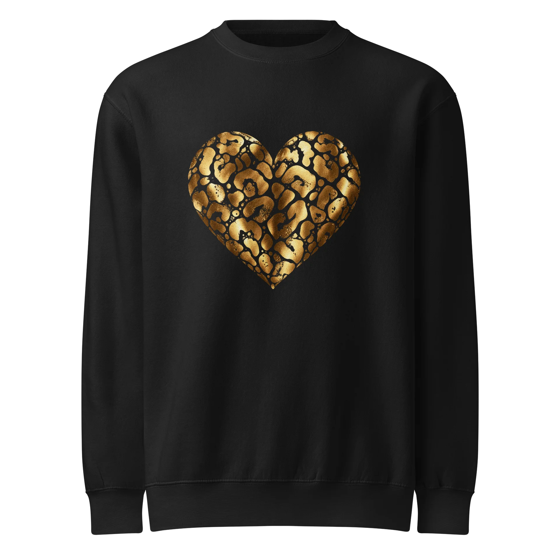 Gold Sparkle Heart Crewneck product image (1)