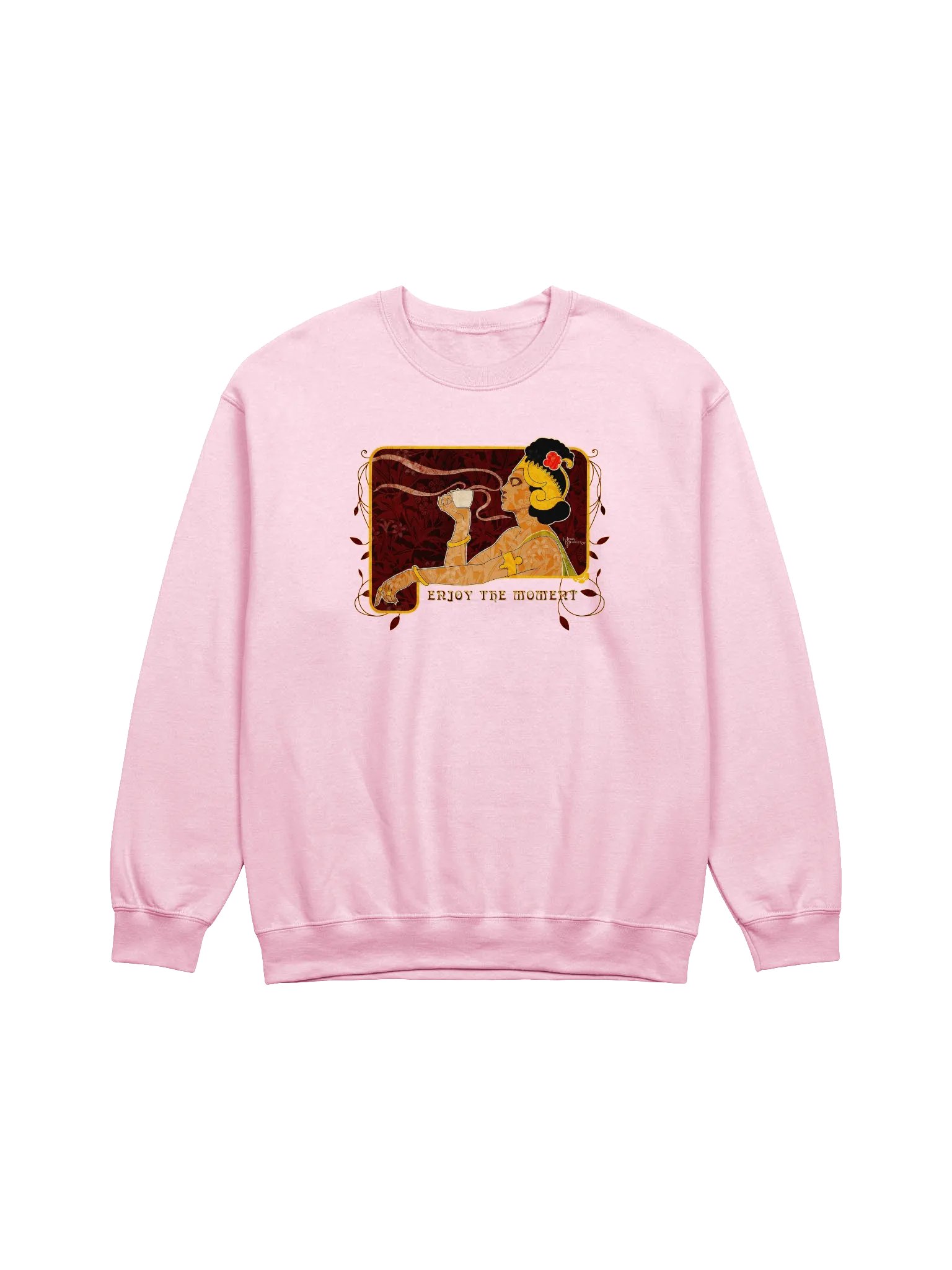 Coffee Moment Art Nouveau Crewneck Sweatshirt product image (17)