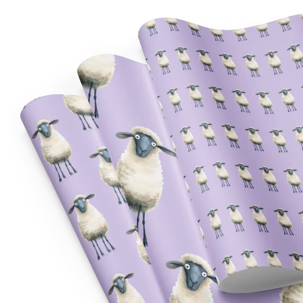 Quirky Sheep Wrapping paper product image (8)