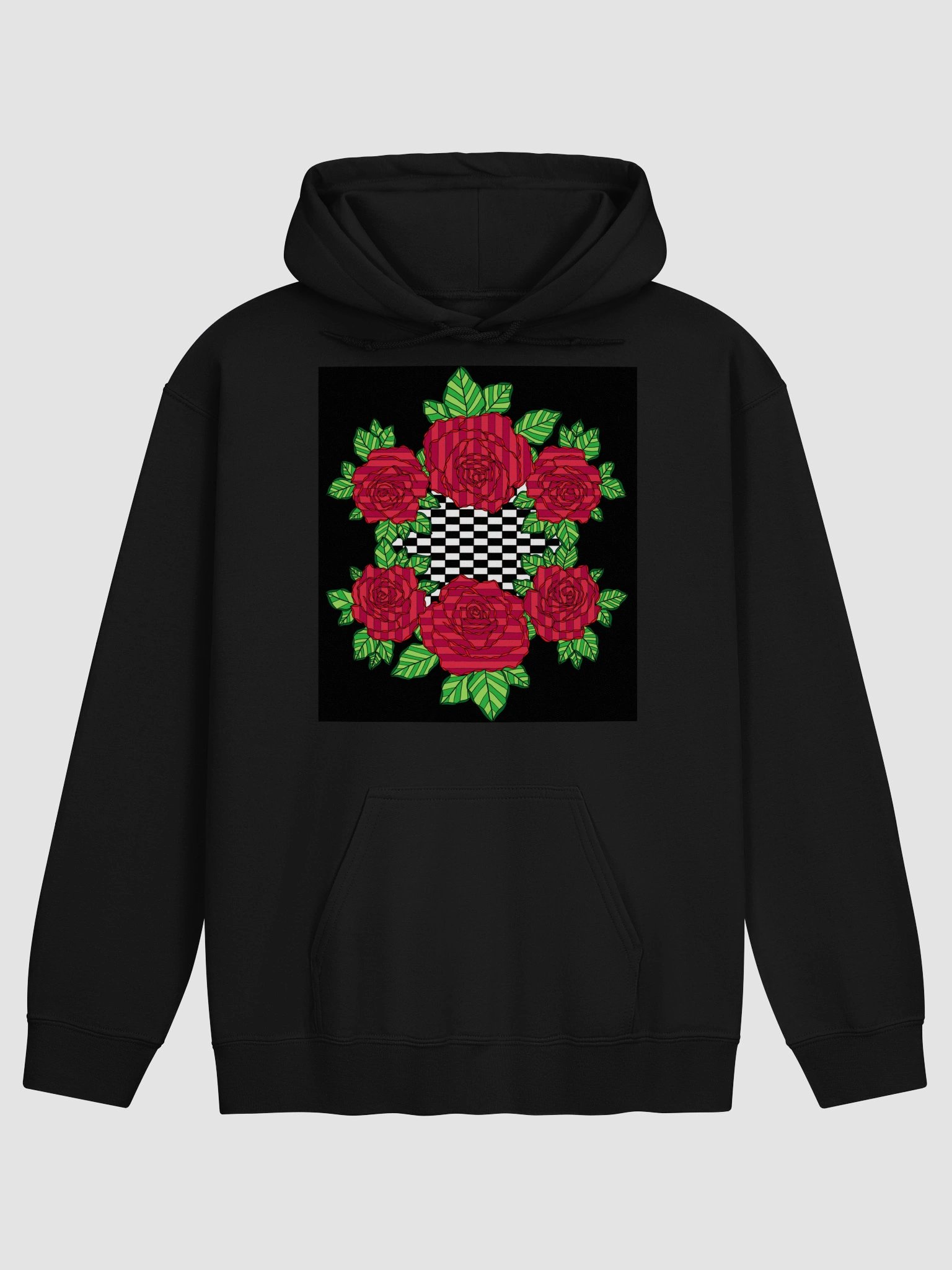 Gildan Classic Hoodie (Rose-Black) product image (3)
