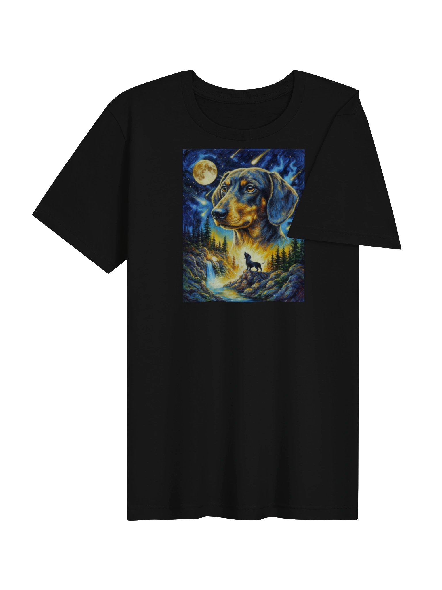 Moon & Stars Dachshund T-Shirt – Celestial Wiener Dog Gift product image (4)