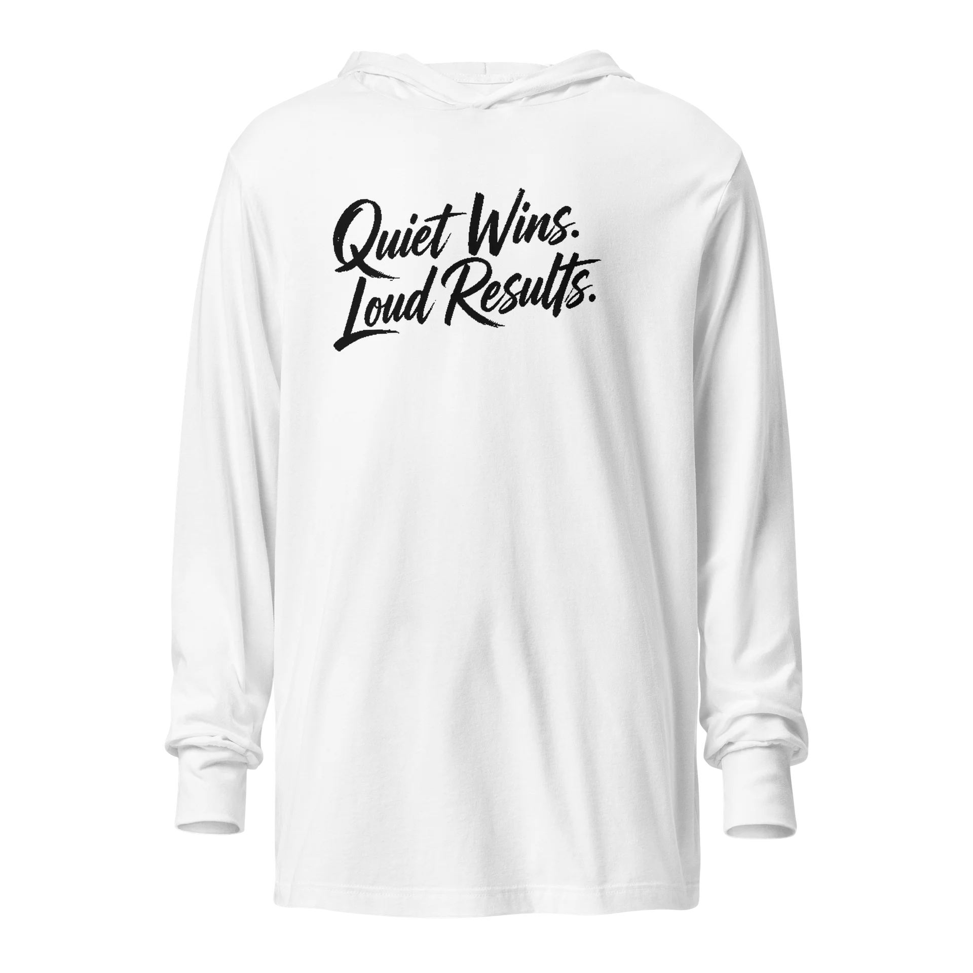 Quiet Wins. Loud Results. Hoodie | No Applause Needed Edition product image (2)