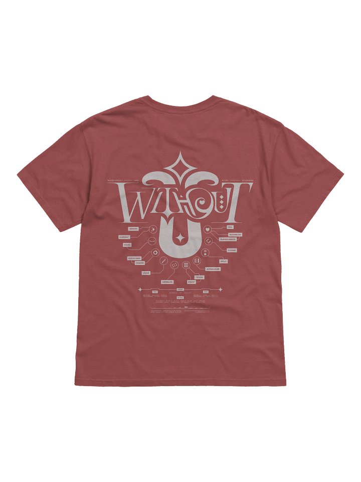 W/O U White/Brick Shirt product image (2)