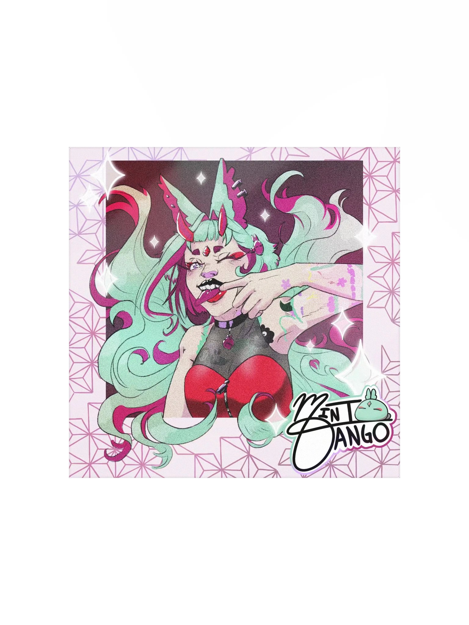 Mint Profile Art Print Polaroid product image (1)