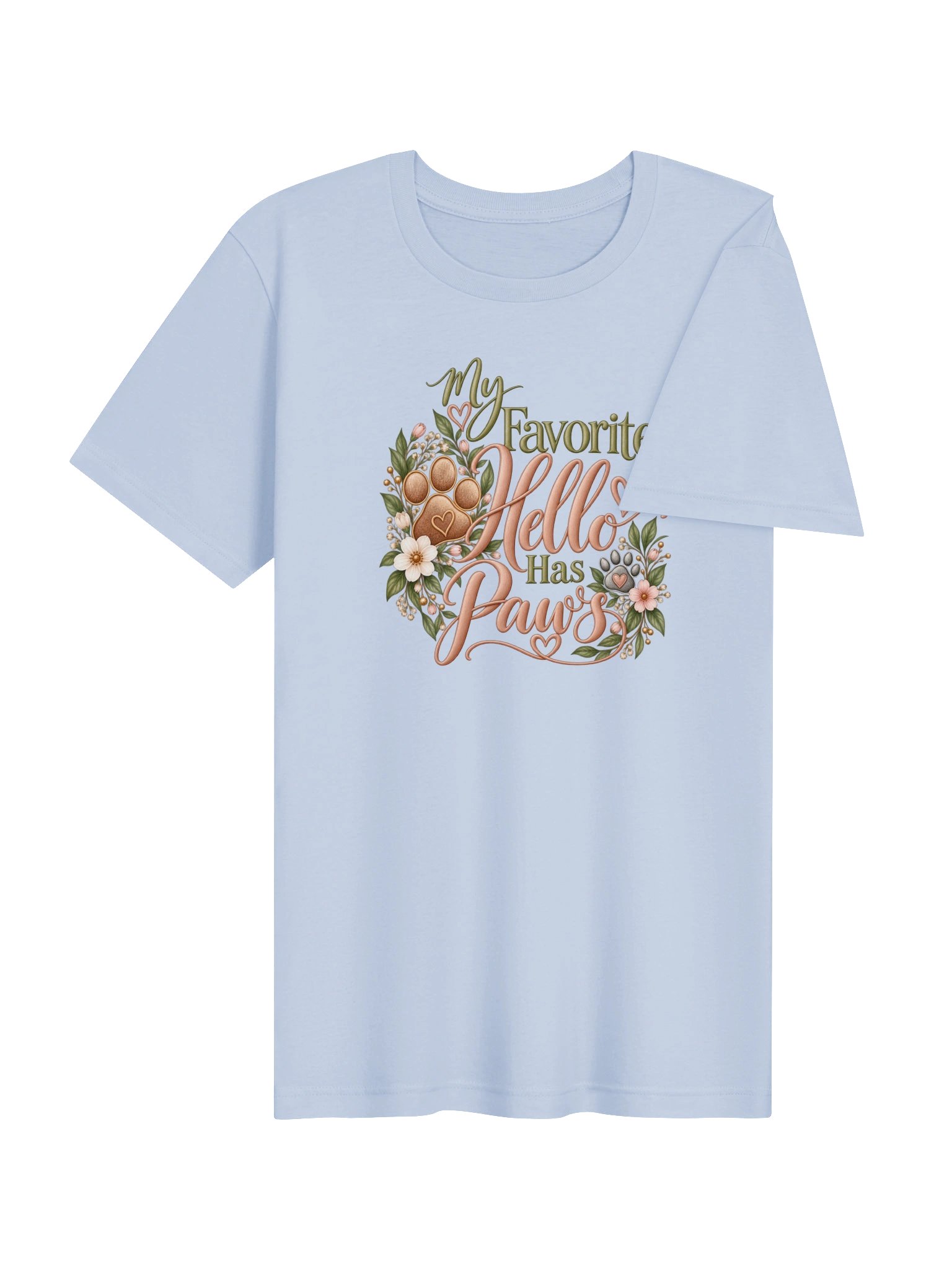 My Favorite Hello Has Paws Tee Vs2 product image (36)