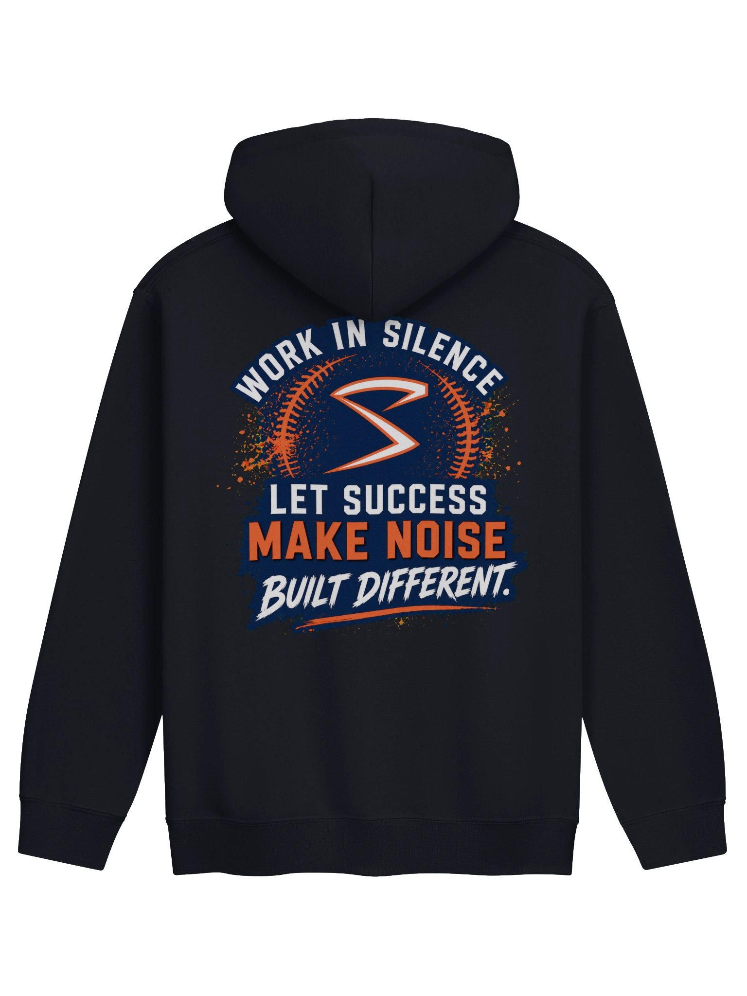 Work In Silence Navy Unisex Hoodie product image (1)