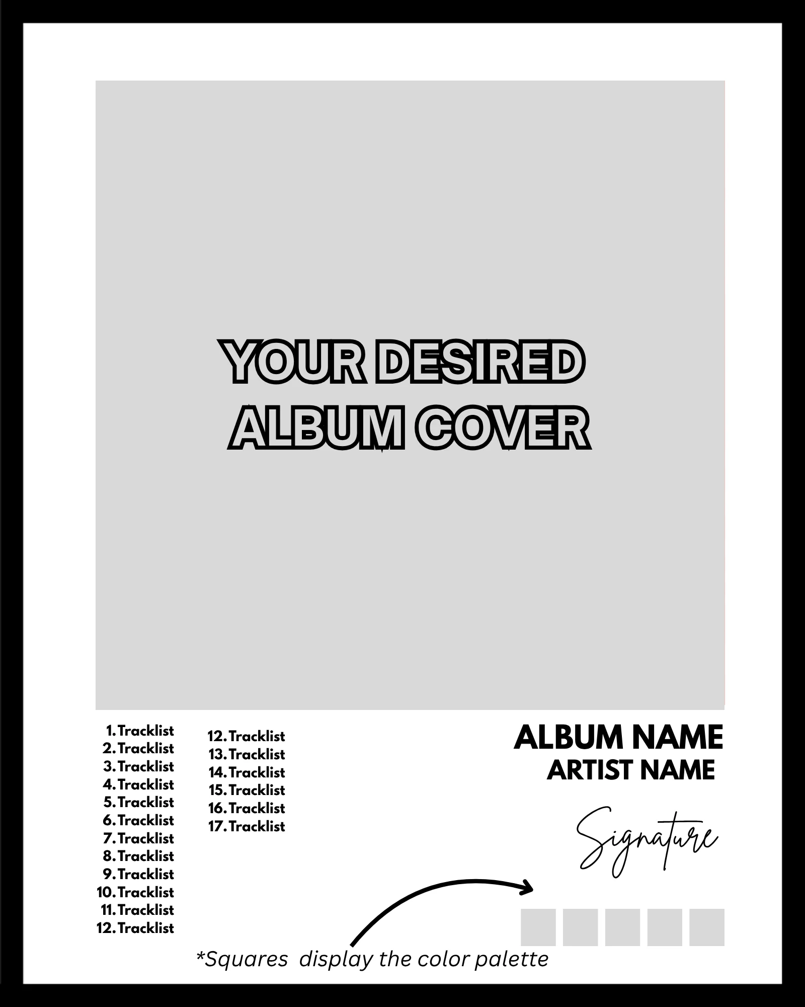 Personalized Music Album Cover product image (1)