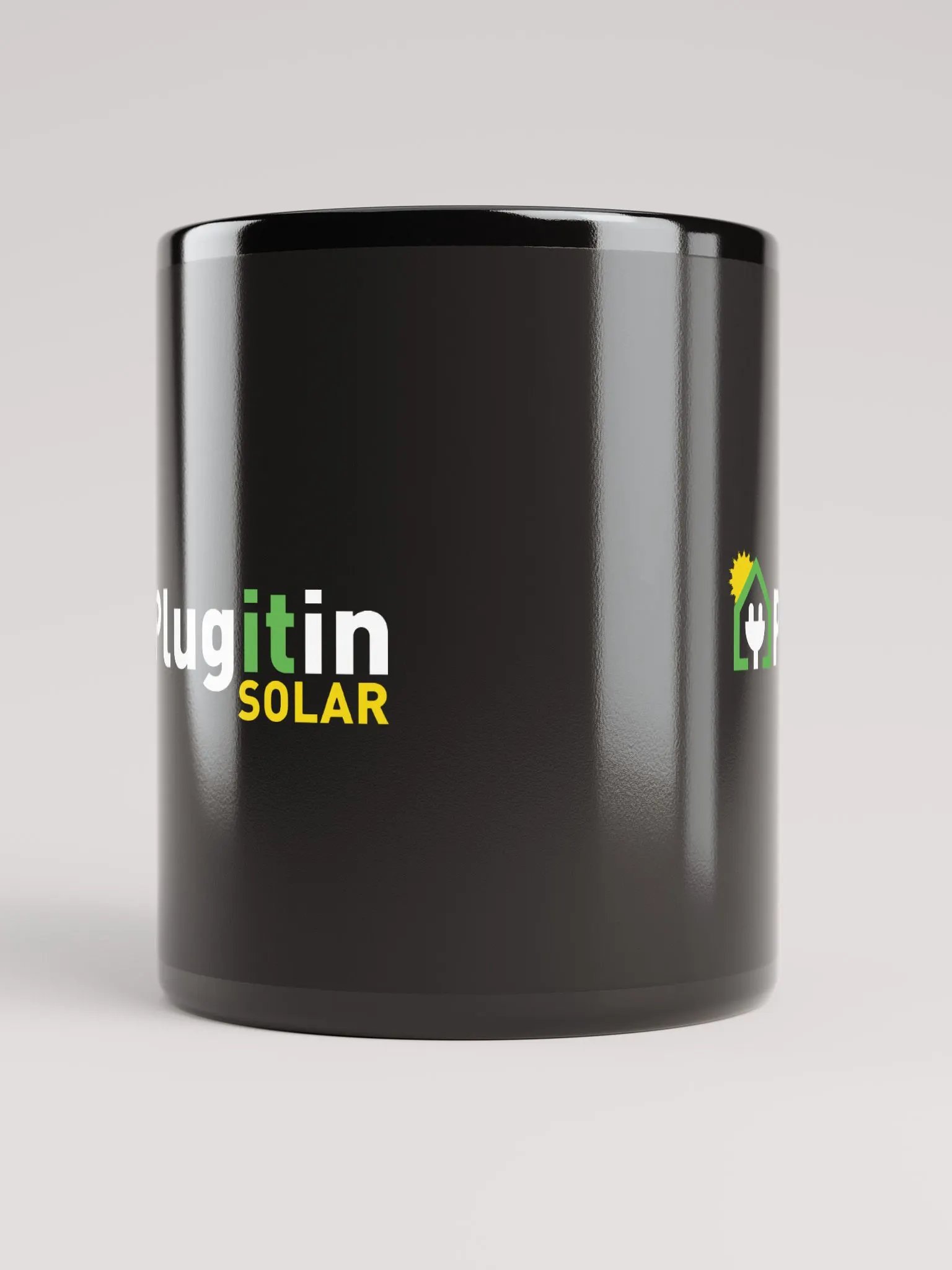 Plug It In Solar High-Quality Black Glossy Mug product image (9)