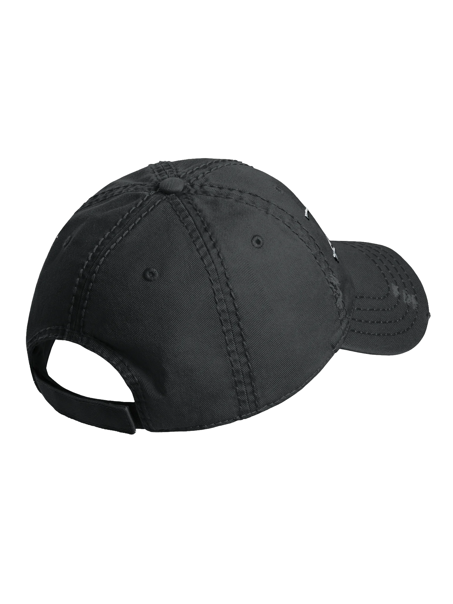 Thread Logo Distressed Hat (Bone White) product image (3)