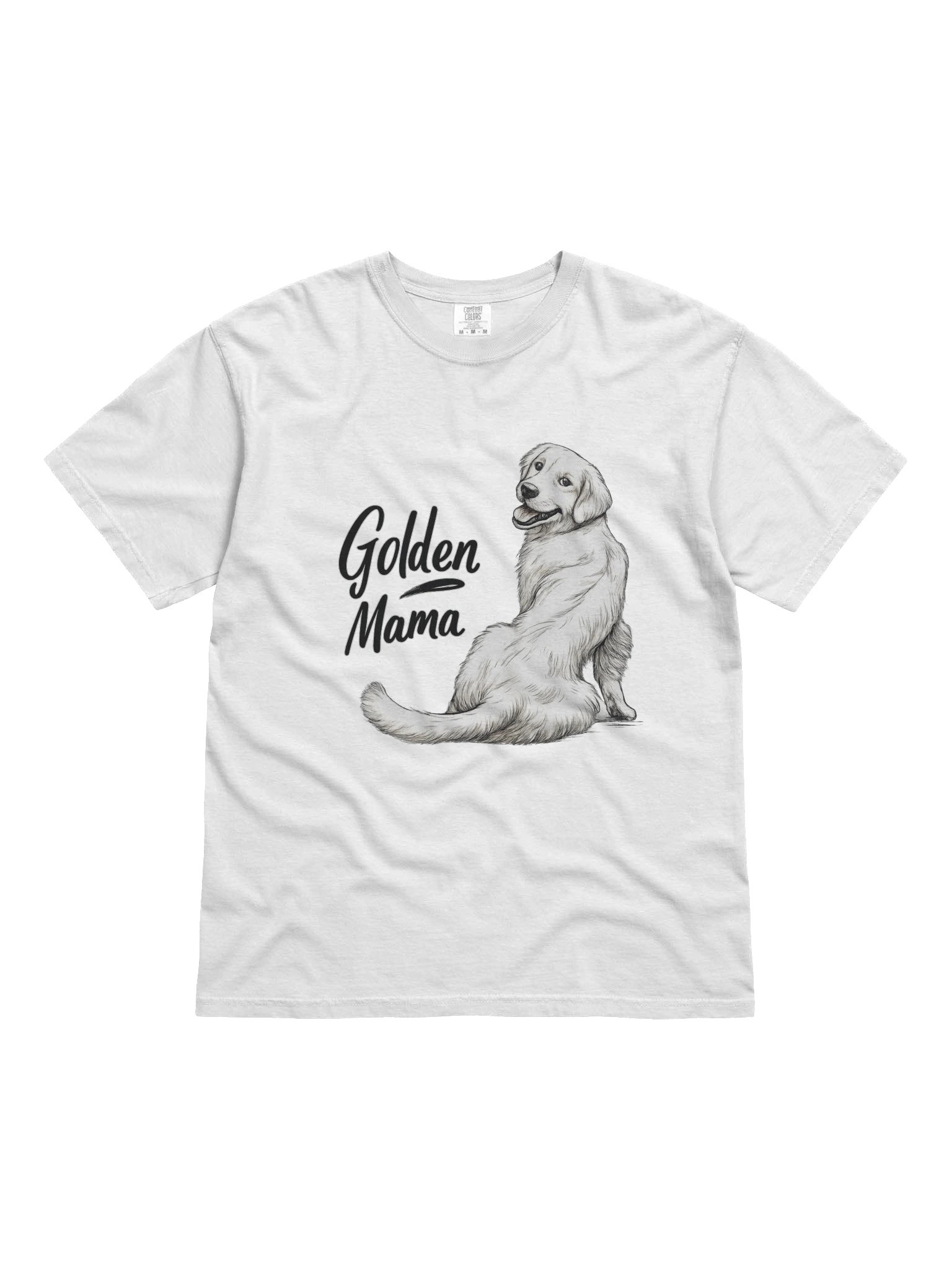 Golden Mom Vintage T-Shirt – Comfort Colors 1717 Heavyweight Golden Retriever Tee product image (2)