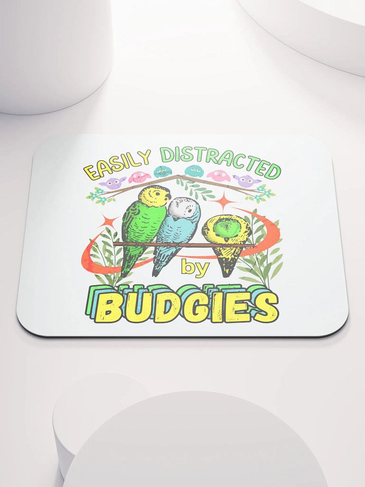 Easily Distracted By Budgies Bliss Mouse Pad product image (1)