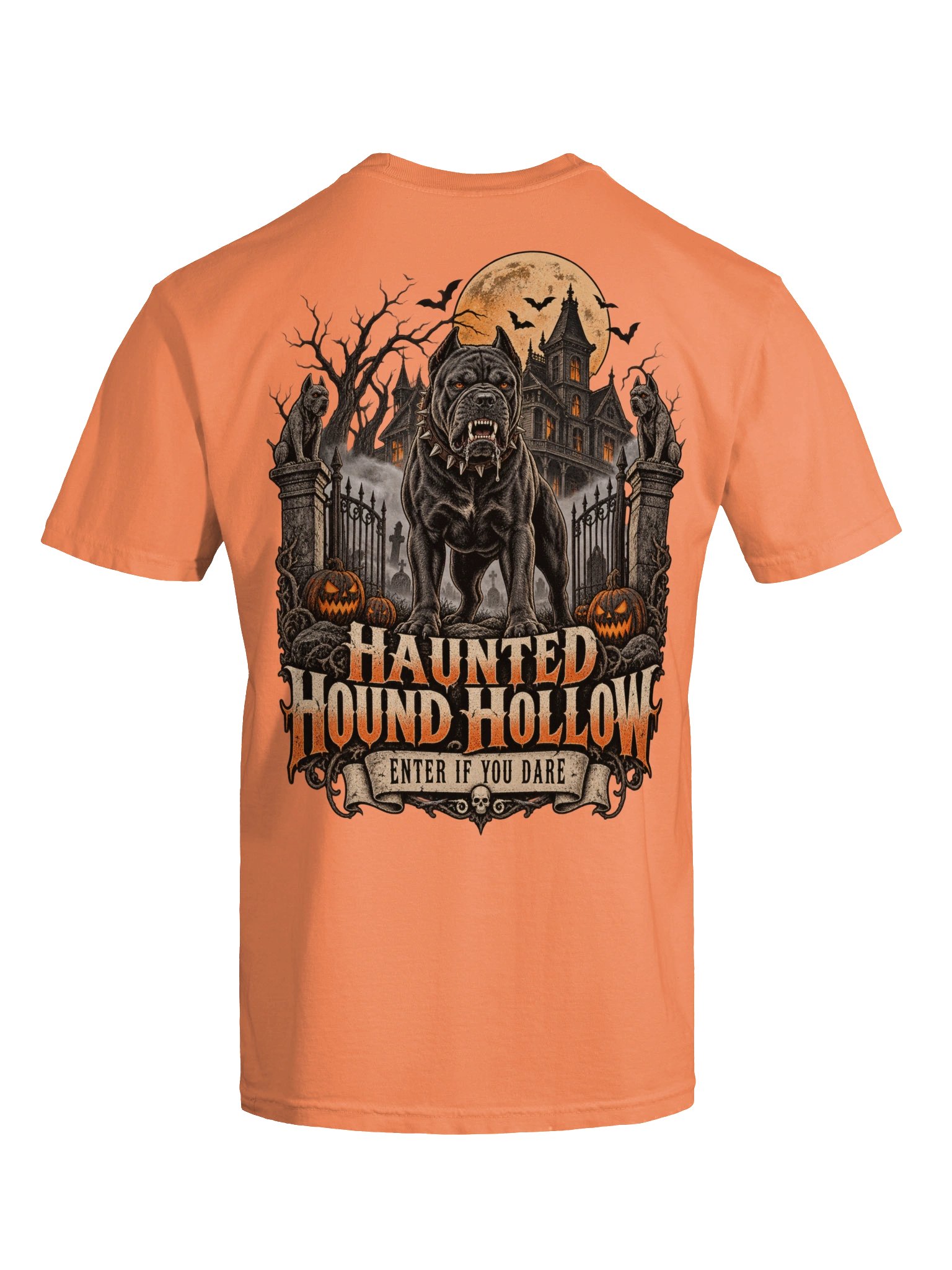 Haunted Hound Hollow Halloween Tee product image (56)