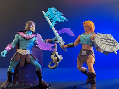 Teal and purple is one of my favorite color combos. So these purchases were a must. I kind of love these bright MOTU variants...