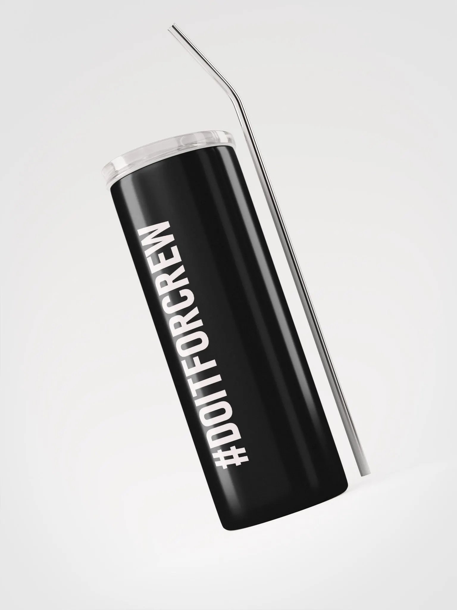 20 oz #DOITFORCREW - High End Travel Tumbler- Black product image (3)