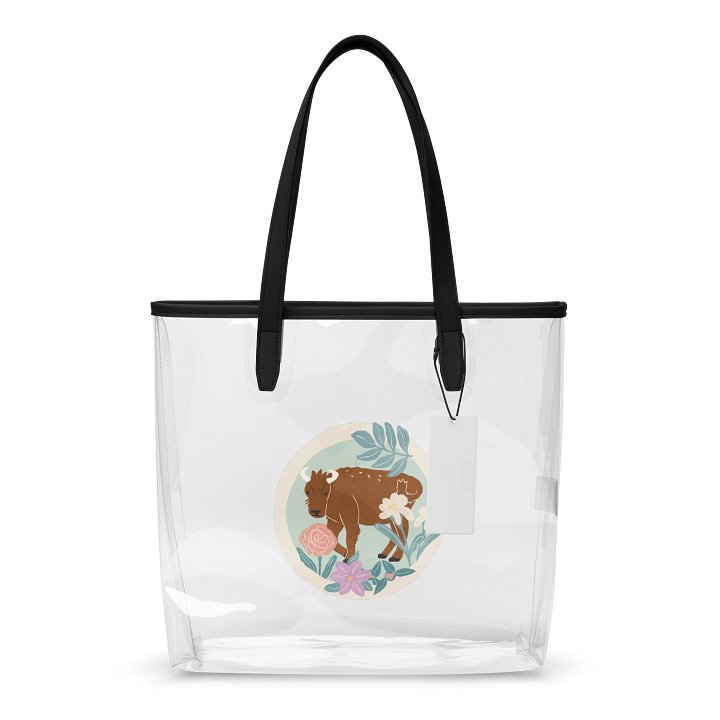 Bison transparent tote bag product image (1)