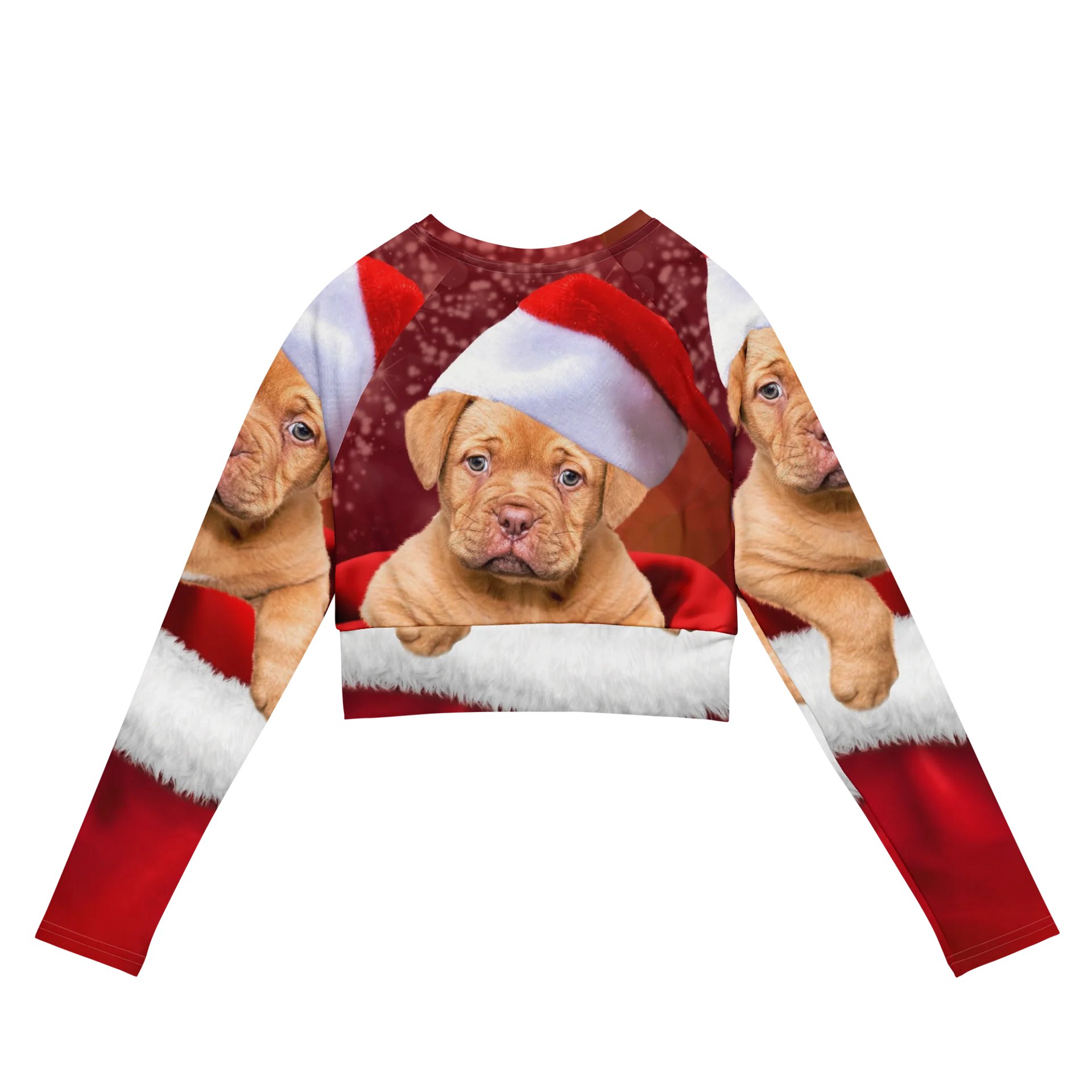 'It's Christmas' Santa Paws All-Over Print Crop Top product image (7)