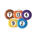 Pool Ball Pins Set B
