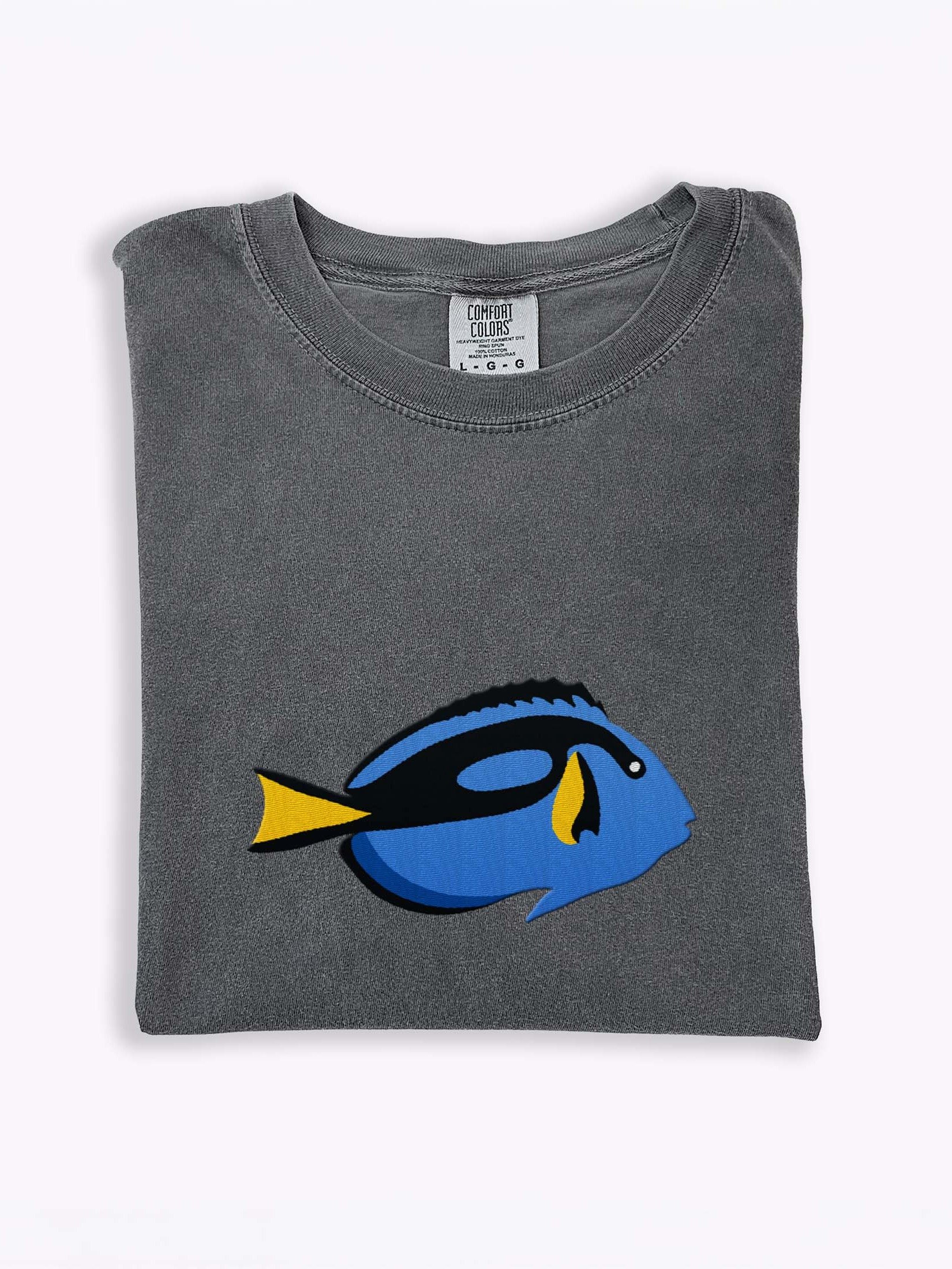 Blue Tang Premium T-Shirt (Embroidered) for Reef and Marine Aquarium Lovers product image (1)