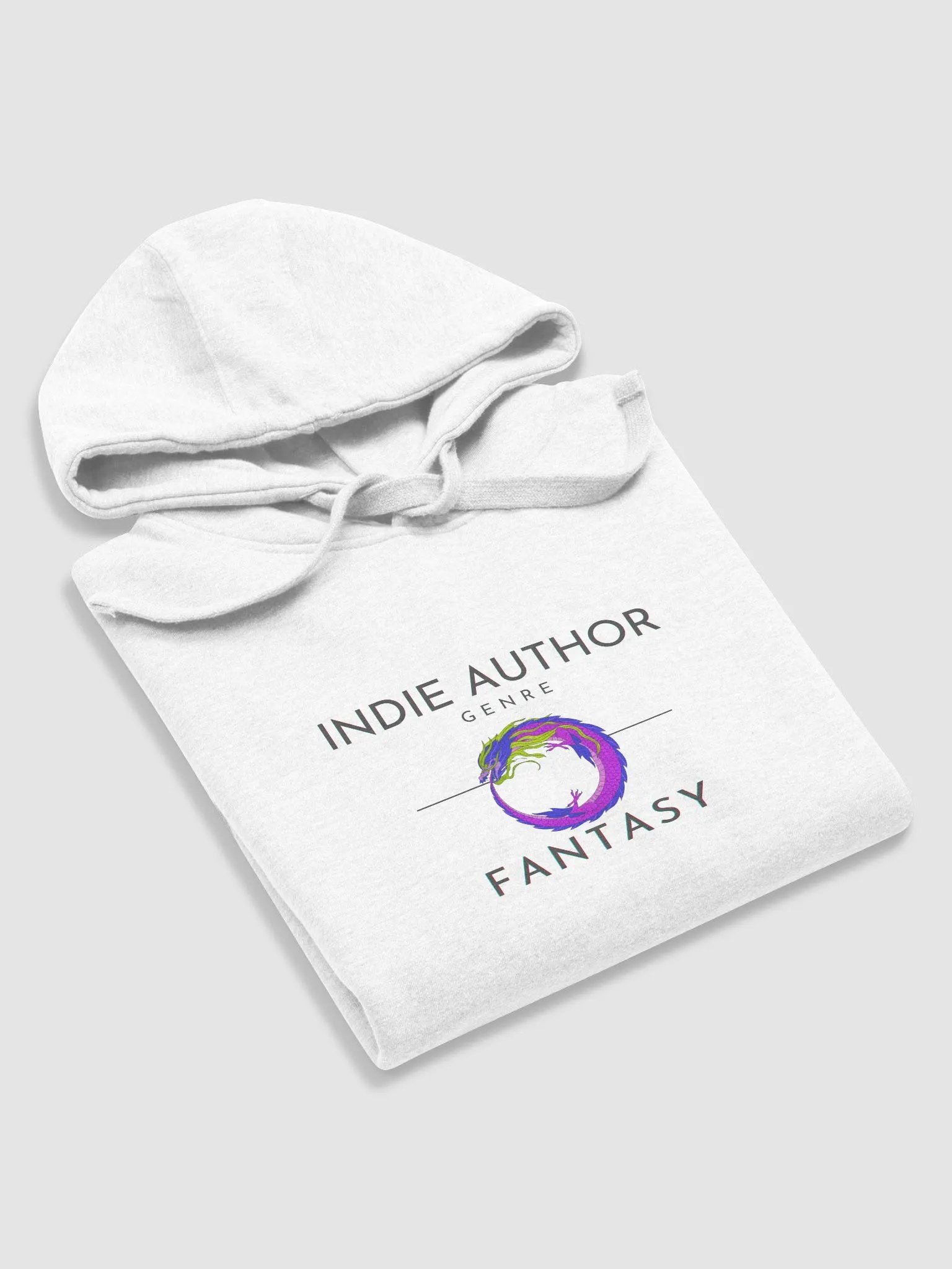 Indie Author Genre Fantasy White Unisex Hoodie product image (5)