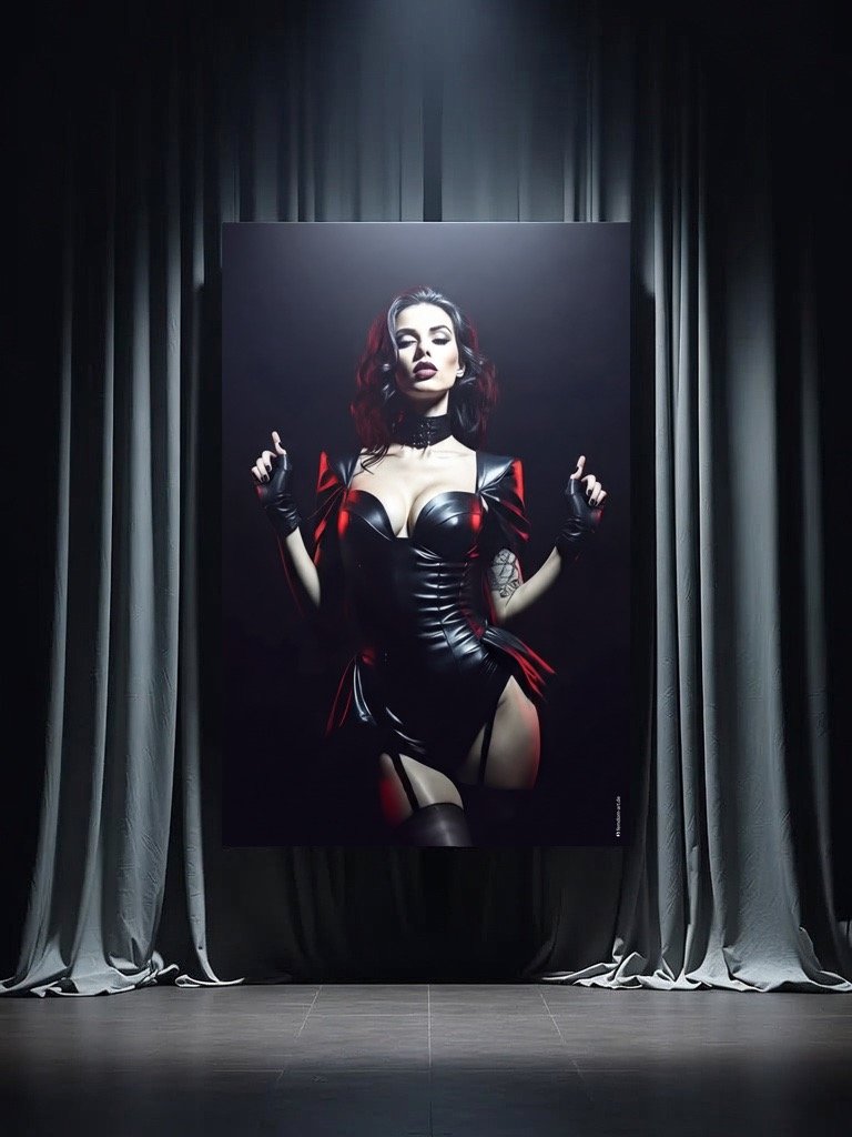 Femdom Poster - Dunkle Eleganz – Souveräne Femdom Ästhetik product image (1)