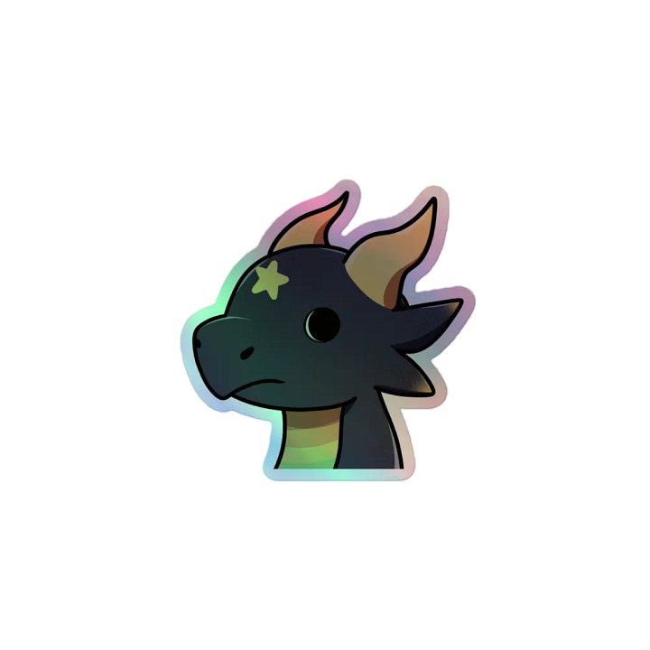 Nocturne Side-Eye Meme (Holographic Kiss Cut Stickers) product image (1)