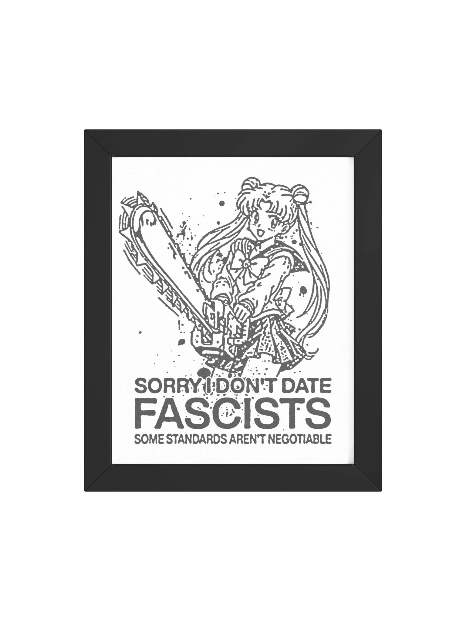 Don't date ! Framed Print. product image (4)