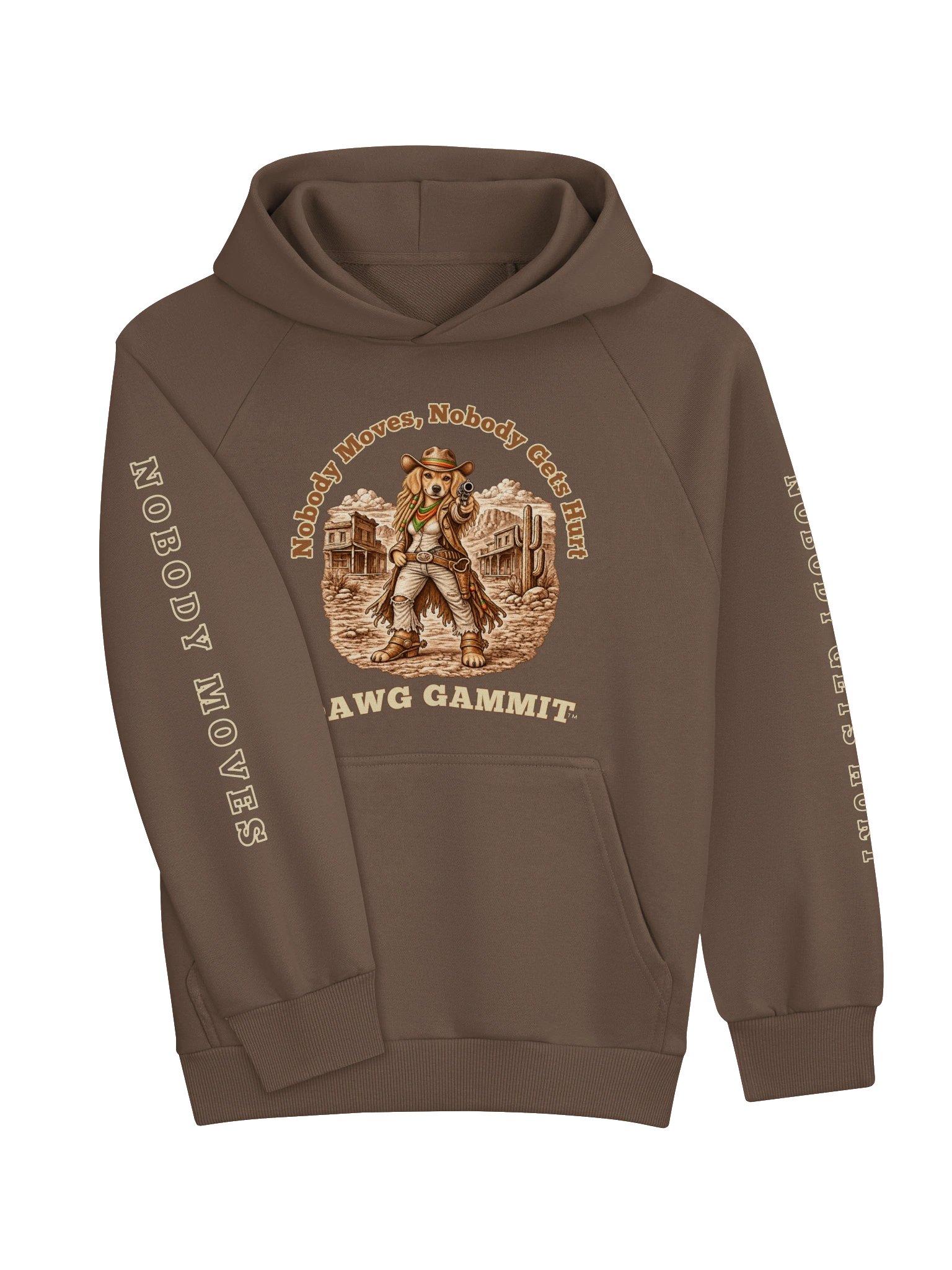 DAWG GAMMIT™ SUPER HEAVYWEIGHT GOLDEN RETRIEVER BROWN HOODIE product image (4)