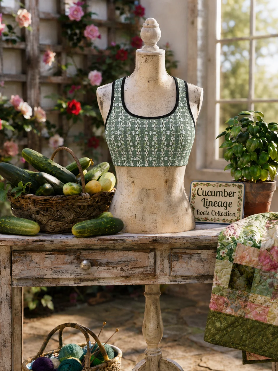 Cucumber Lineage – Moisture-Wicking Sports Bra product image (1)