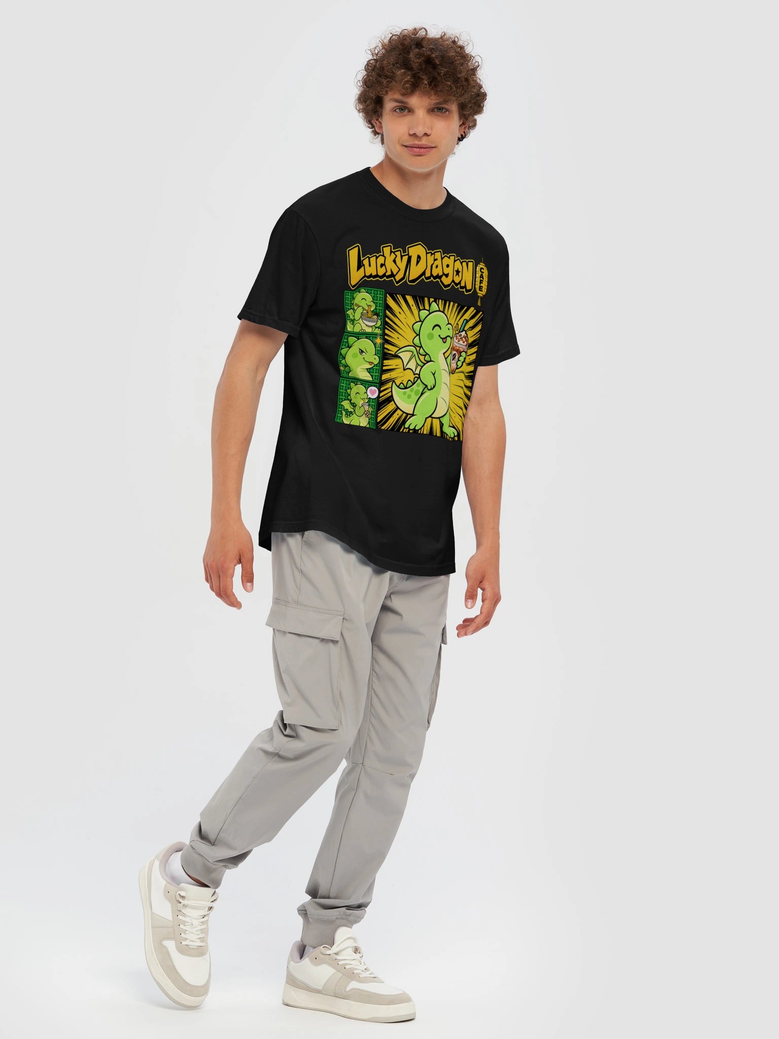 Lucky Dragon Cafe | Coffee Dragon Graphic T-Shirt product image (7)