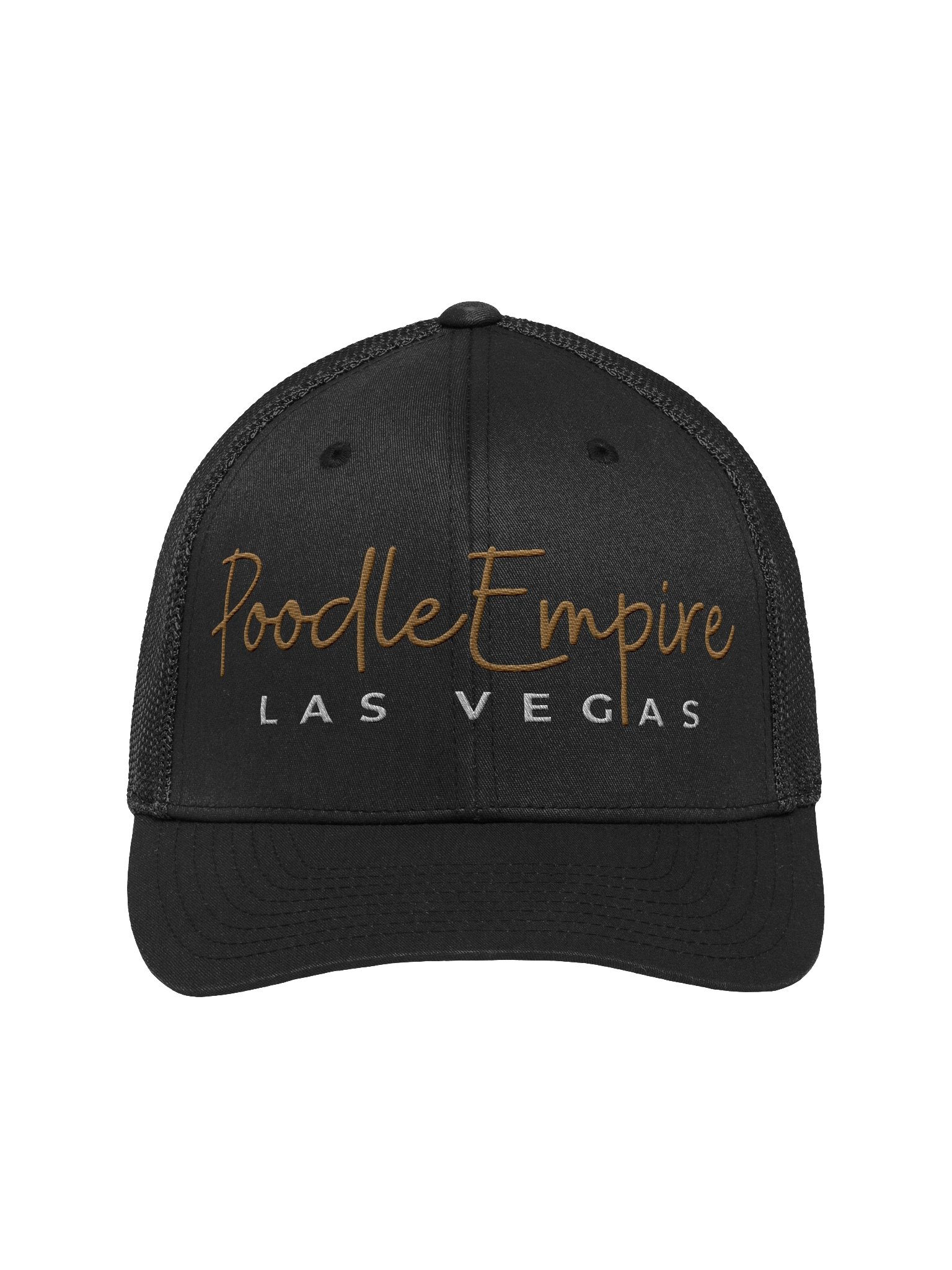 Glittering Gold Poodle Empire Trucker Hat product image (2)
