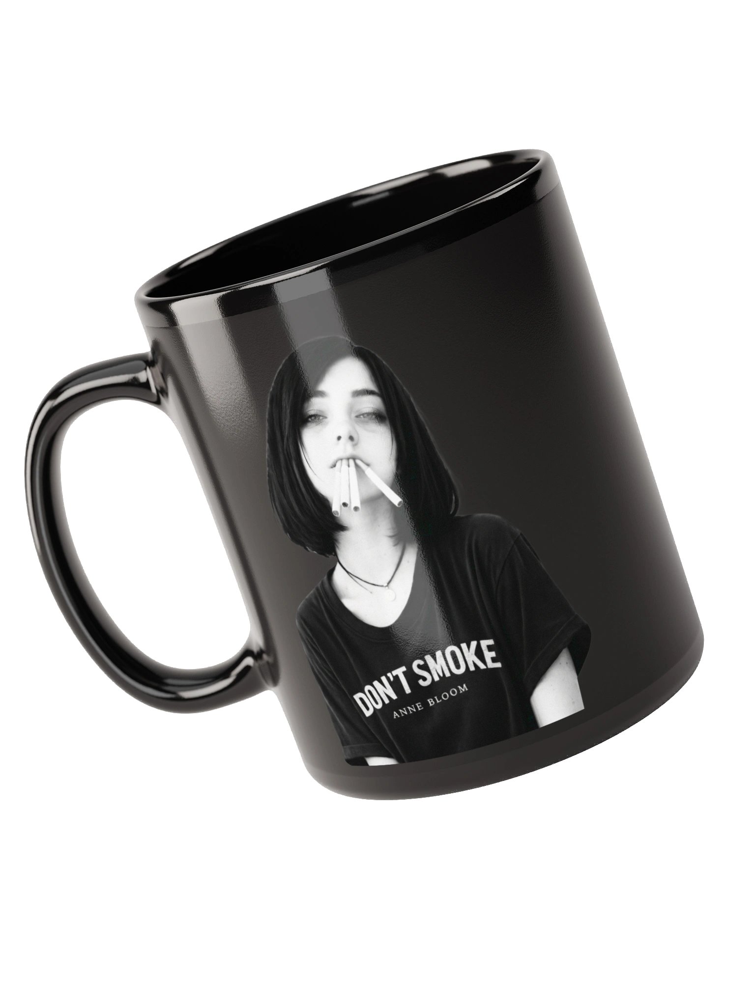 Black Glossy Mug - DON’T SMOKE product image (9)