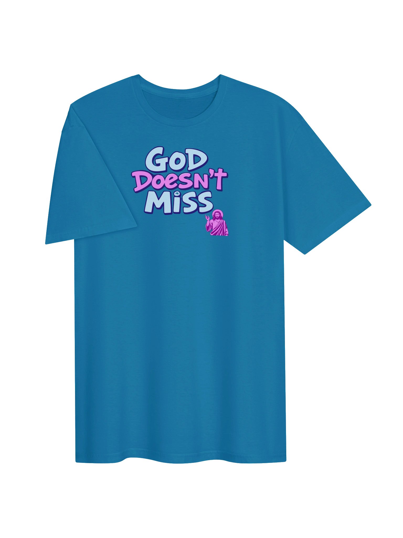 God Doesn’t Miss Pink Design T-shirt product image (5)
