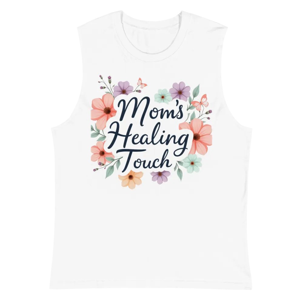 Mom's Healing Touch Floral Muscle Tank product image (2)