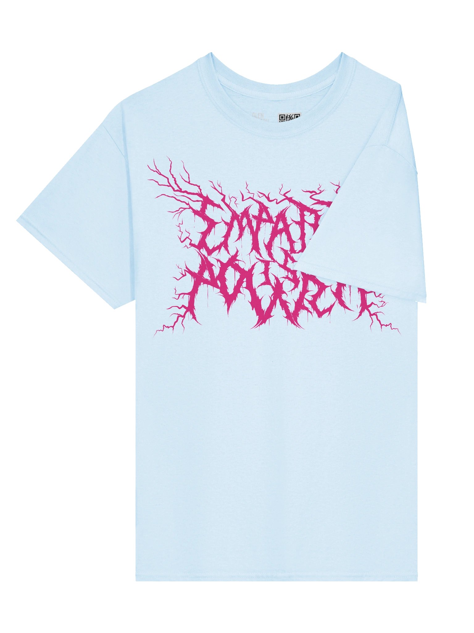 DEATH METAL Empathy is Power T-Shirt (Pink Logo) product image (3)