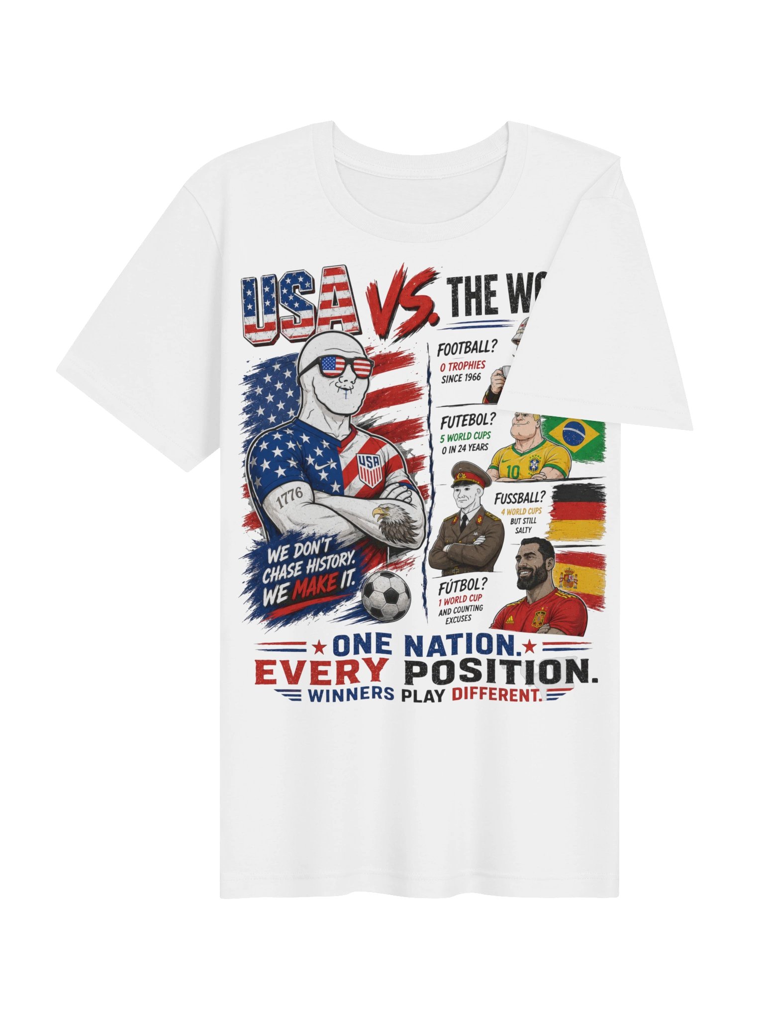 USA vs The World Funny Soccer World Cup 2026 Tee product image (6)
