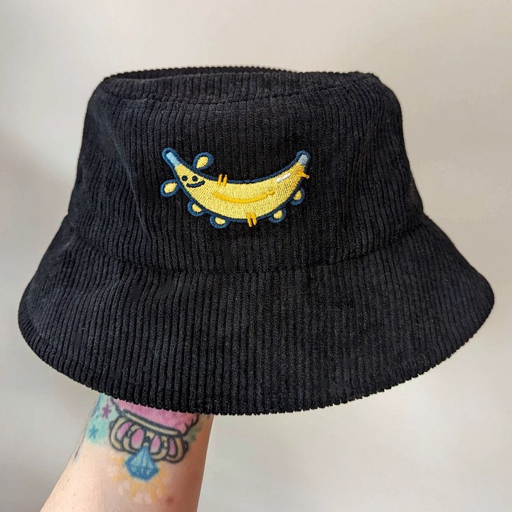 Banana Dog Corduroy Bucket Hat product image (2)