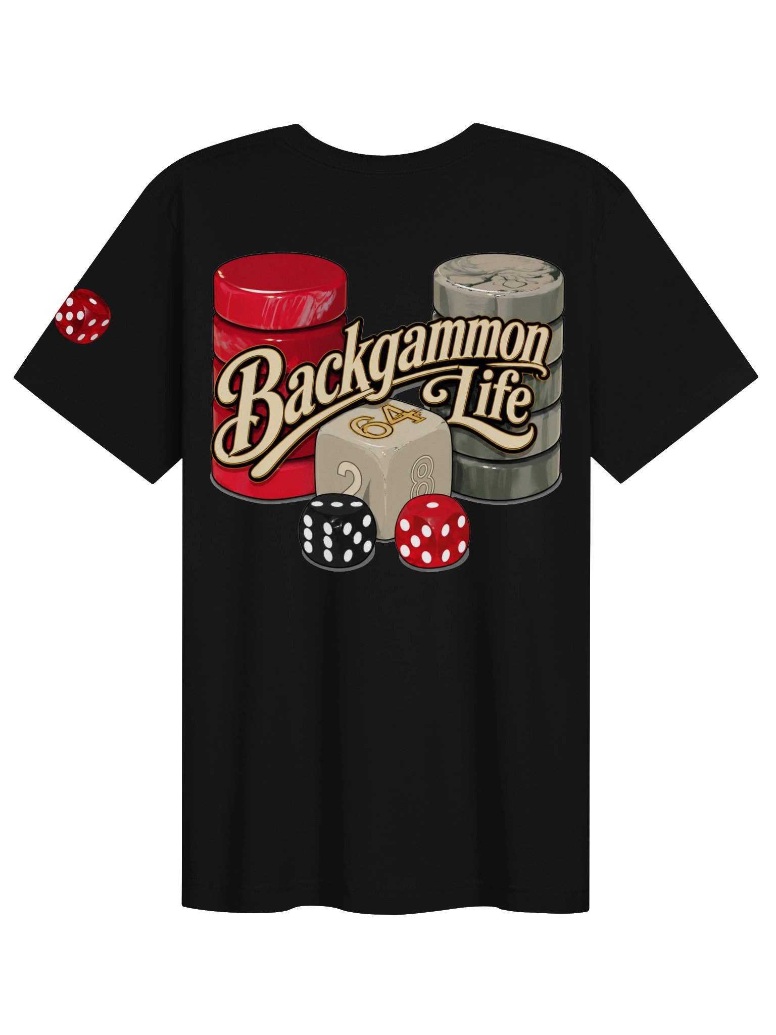 Dice, cube,and checers T shirt. product image (2)