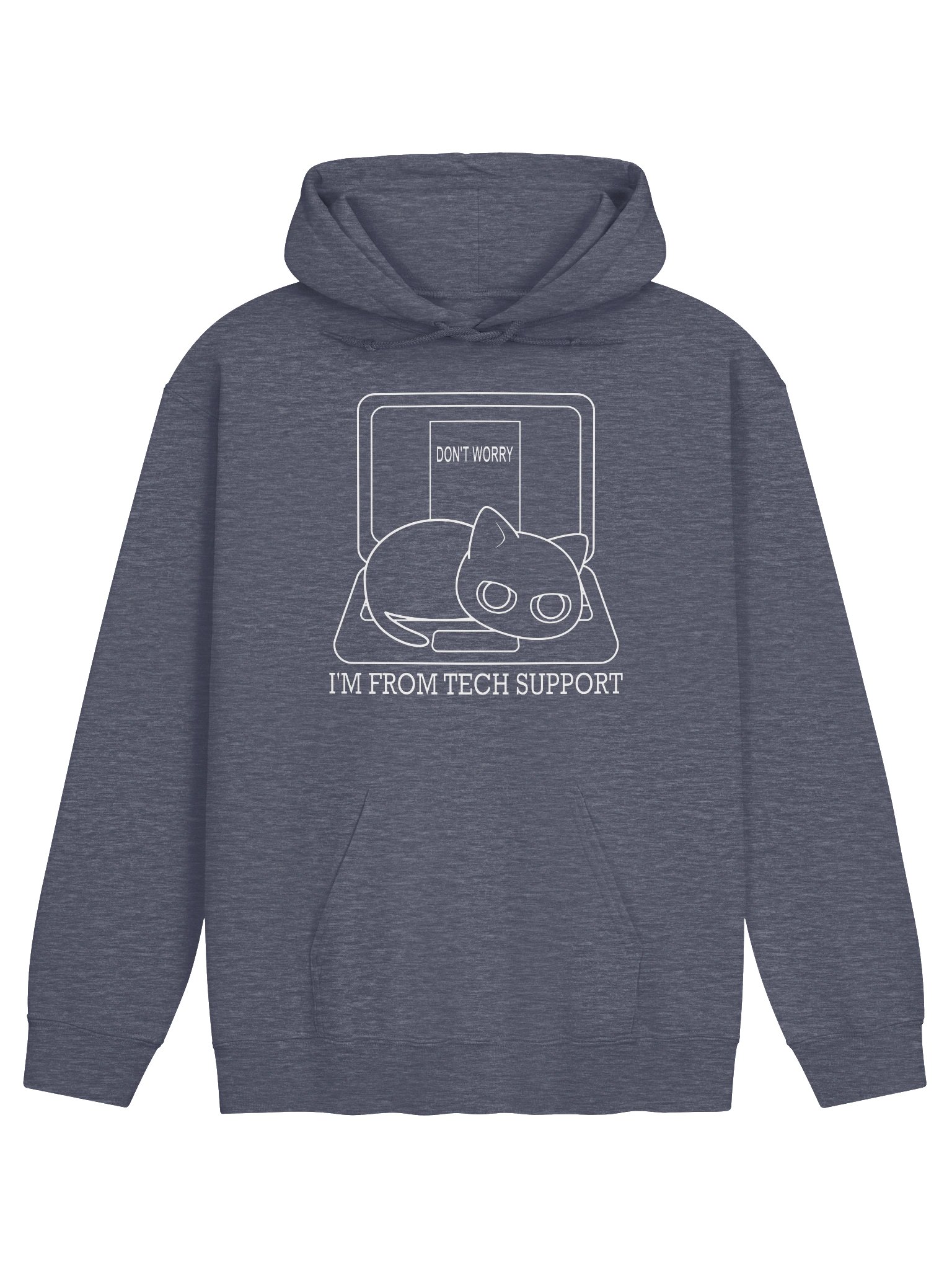 Cat on Laptop - Unisex Adult Hoodie product image (1)