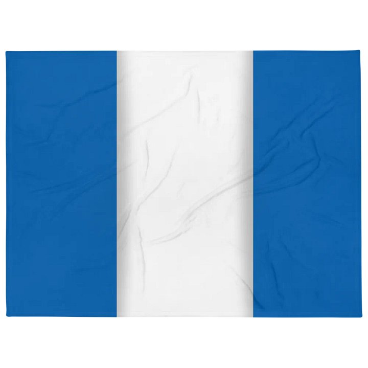 Blue White Blue Flag Colored Throw Blanket product image (1)