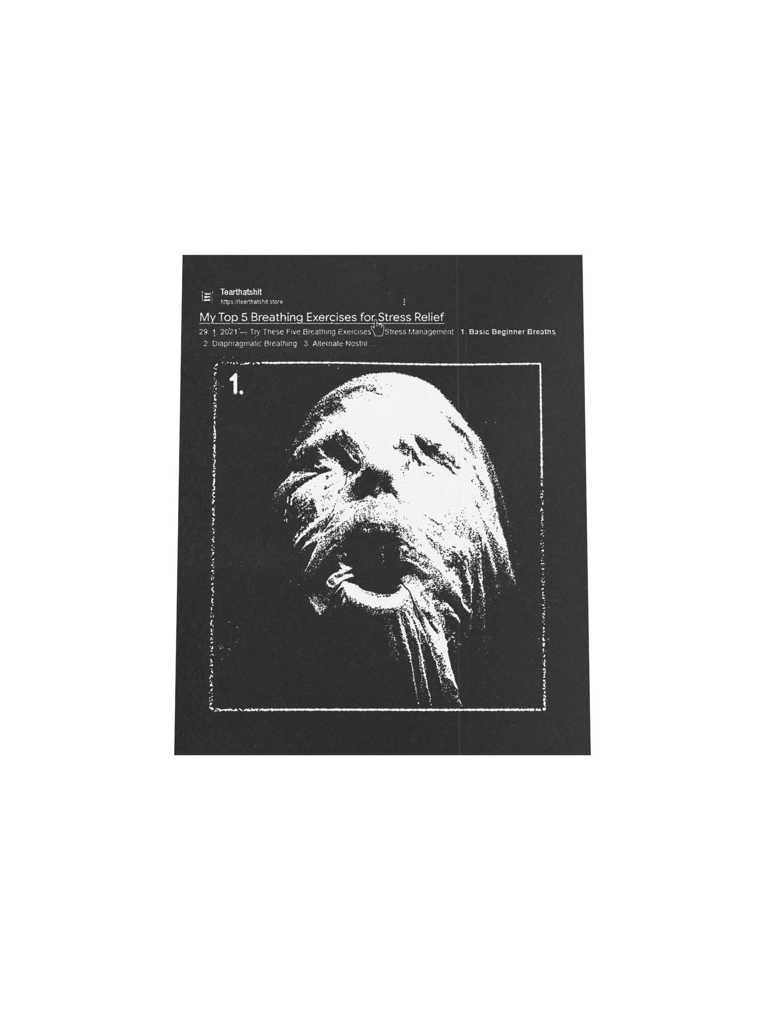 STRESS RELIEF BLACK POSTER product image (7)