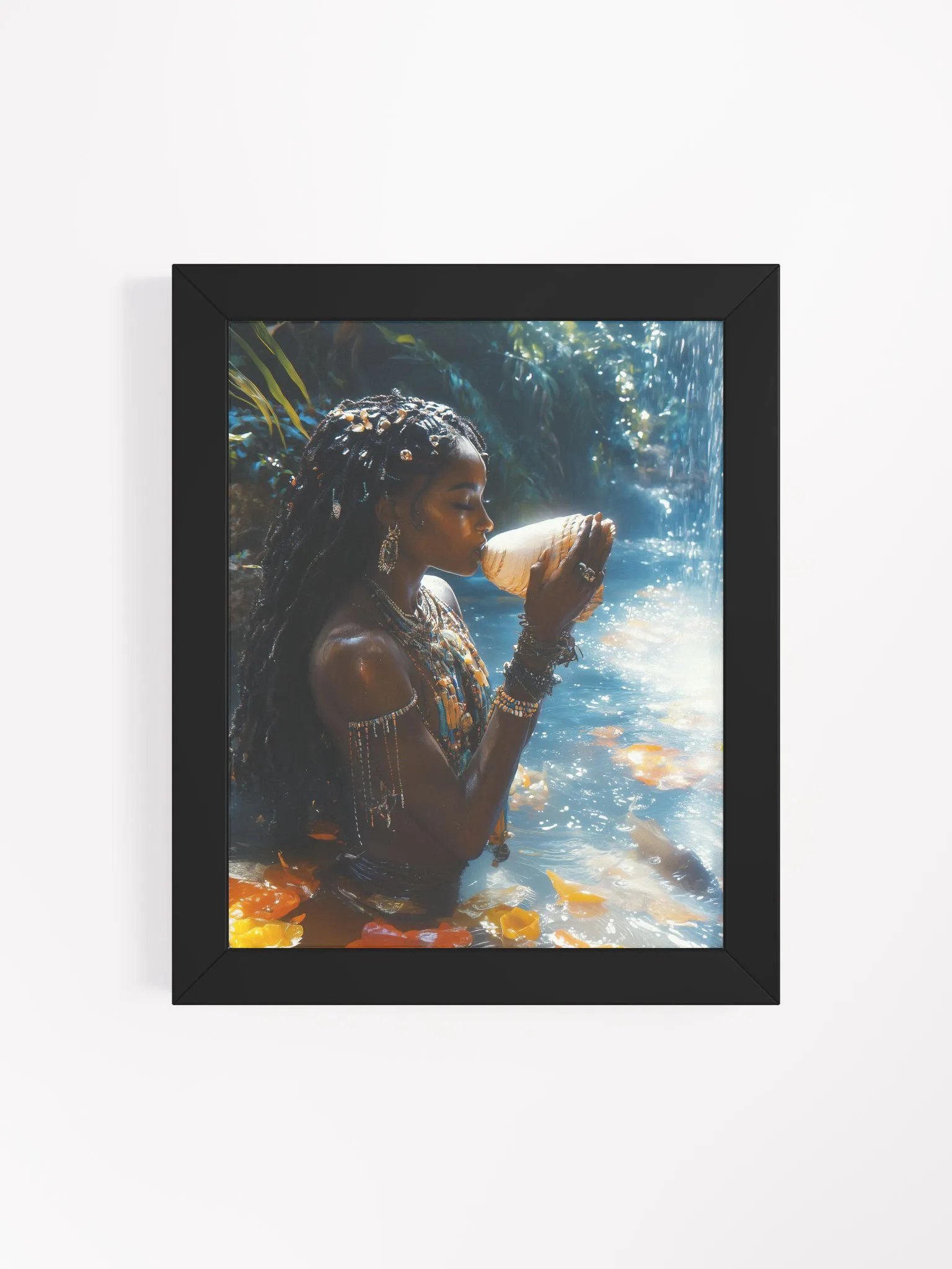 Yemoja: The Great Mother of Life's Flow - Framed Matte Poster product image (47)
