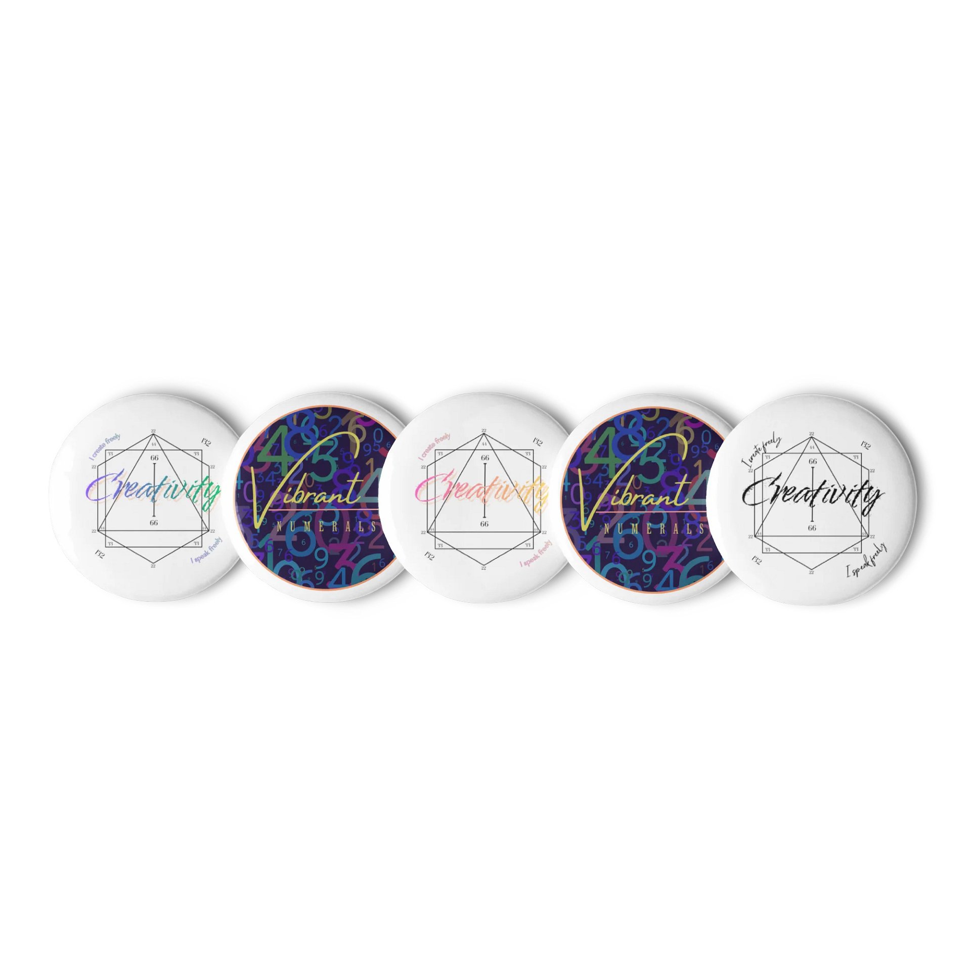 Creativity 132 Vibrational Pin Button Set (5) product image (1)