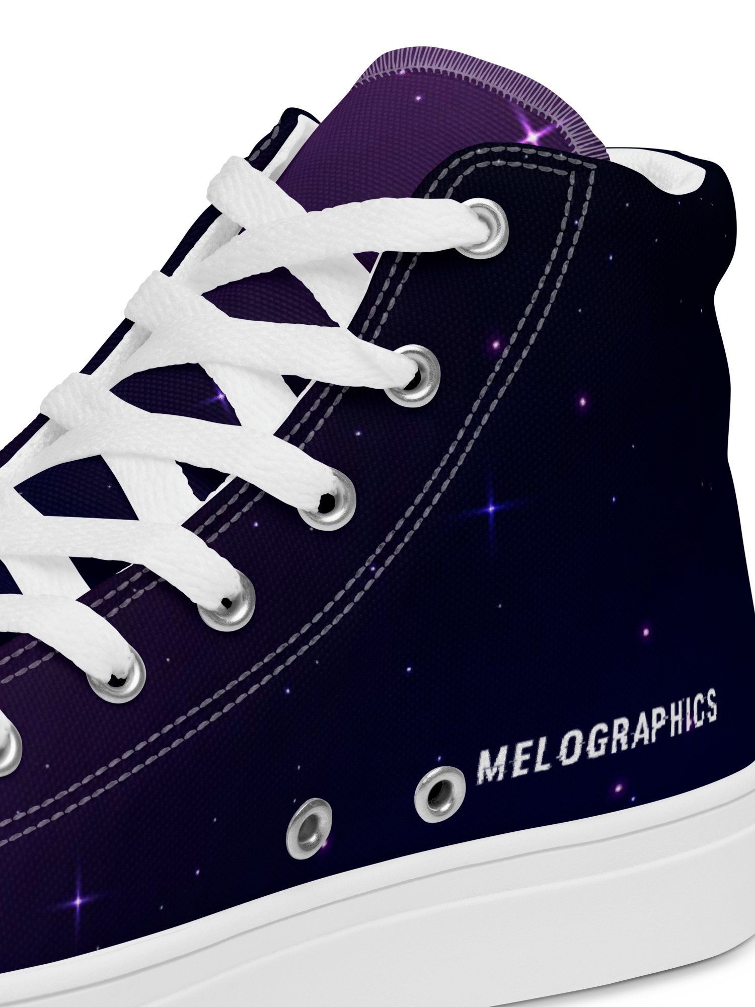 Grape Galaxy Quest - Women's High Tops | #MadeByMELO product image (6)