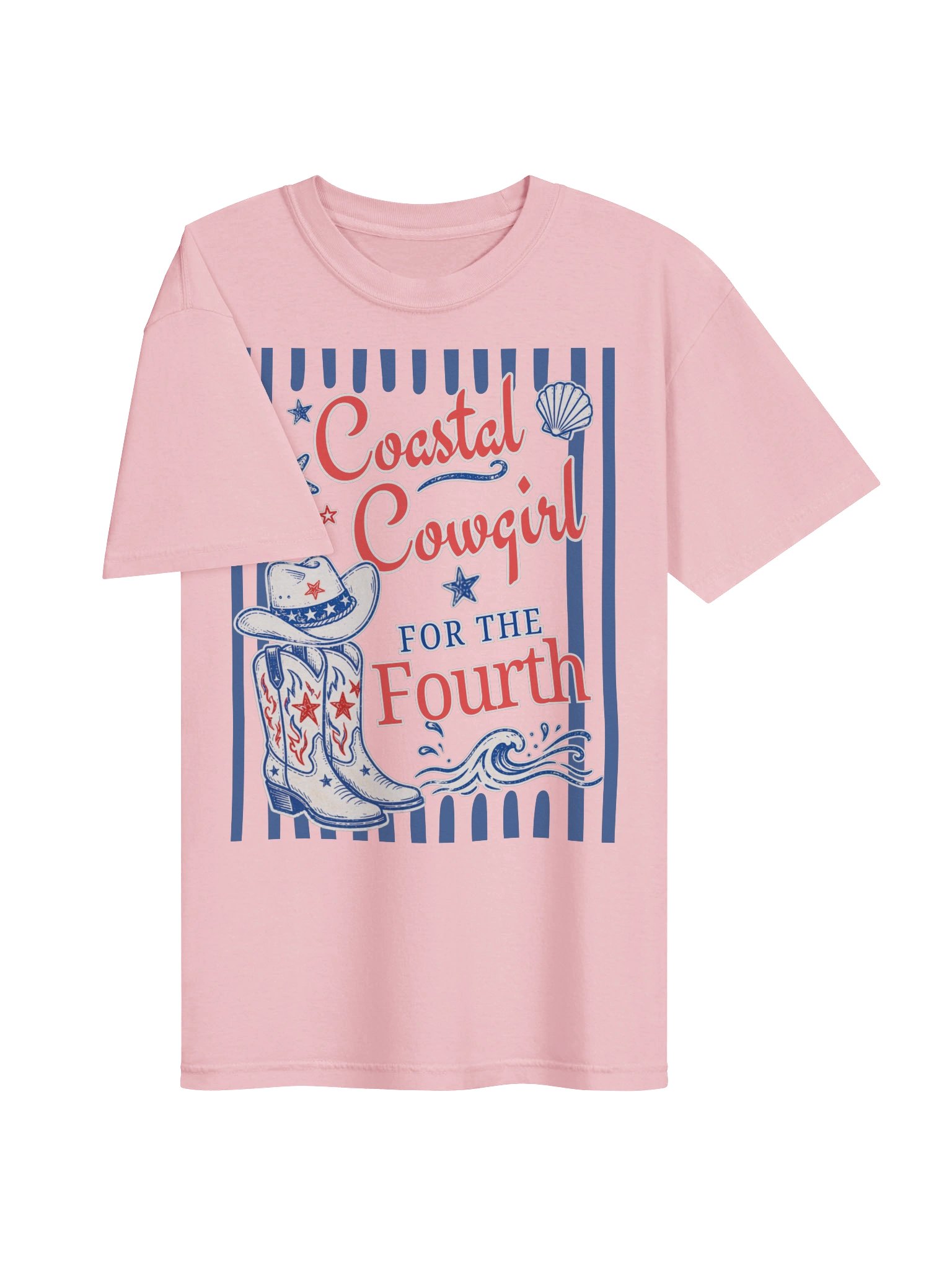 Coastal Cowgirl For The Fourth Comfort Colors 1717 T-Shirt product image (4)