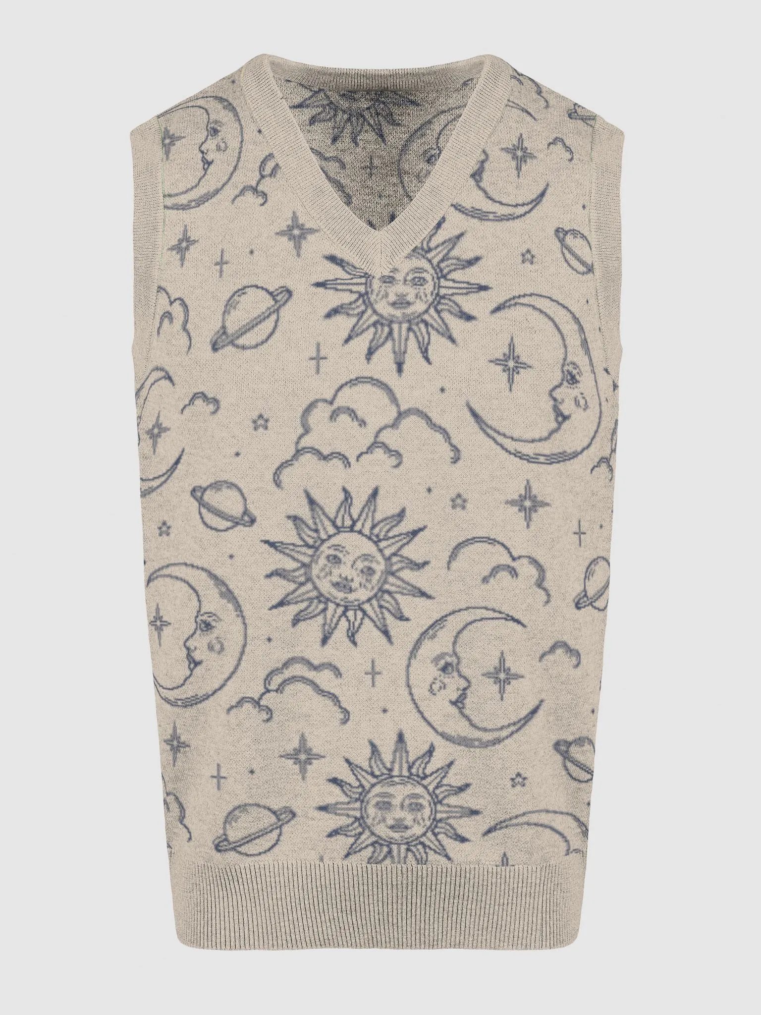 Celestial Knitted V-Neck Vest product image (11)