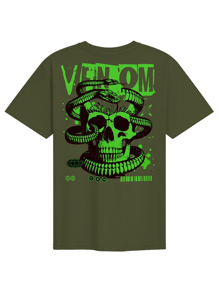 Venomous Skull T-Shirt | Void Club x Comfort Colors Heavyweight Garment-Dyed Tee product image (1)