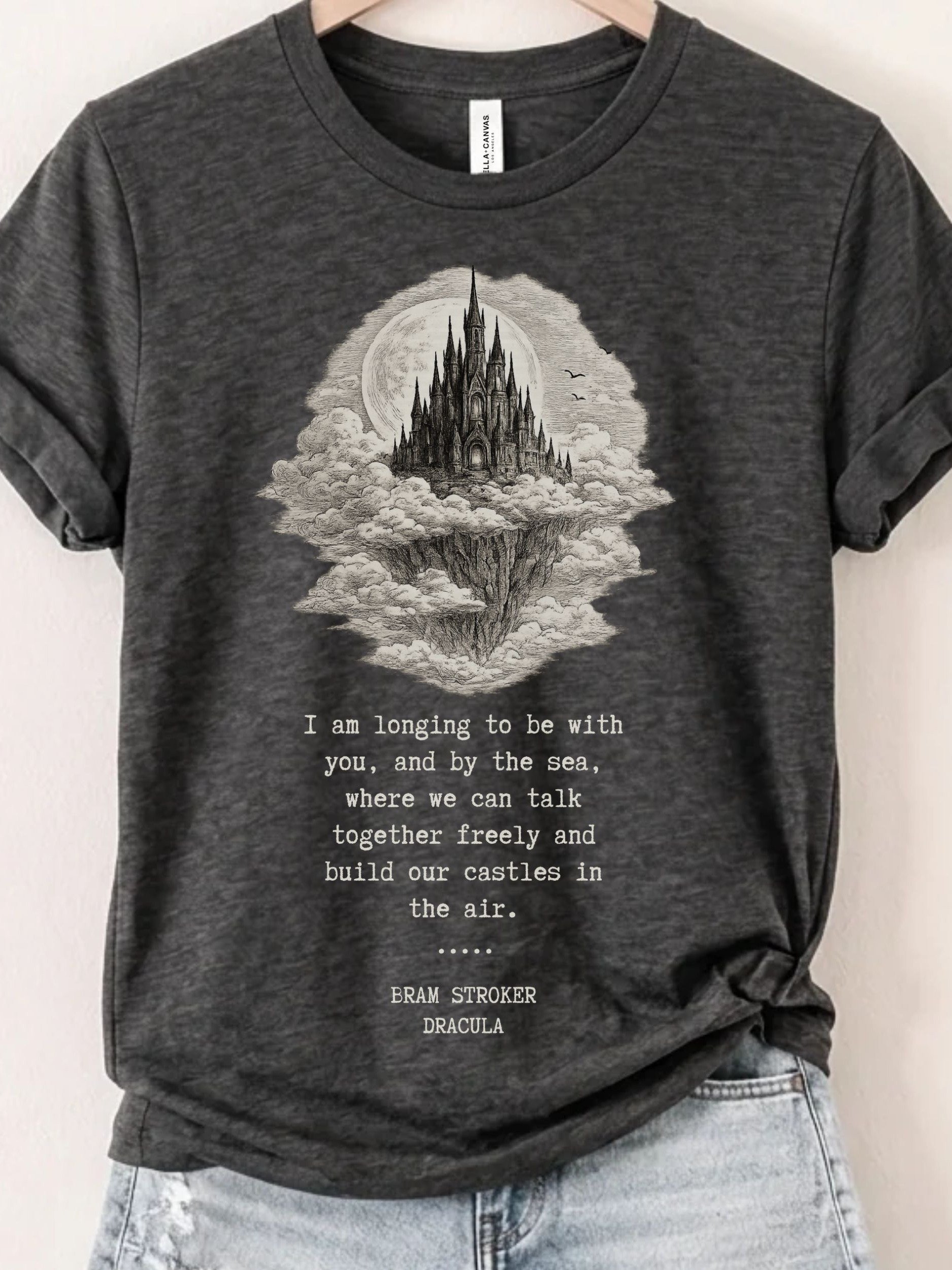 Dracula Quote Shirt, Bram Stoker Literary Tee, Gothic Castle Classic Horror Graphic product image (1)