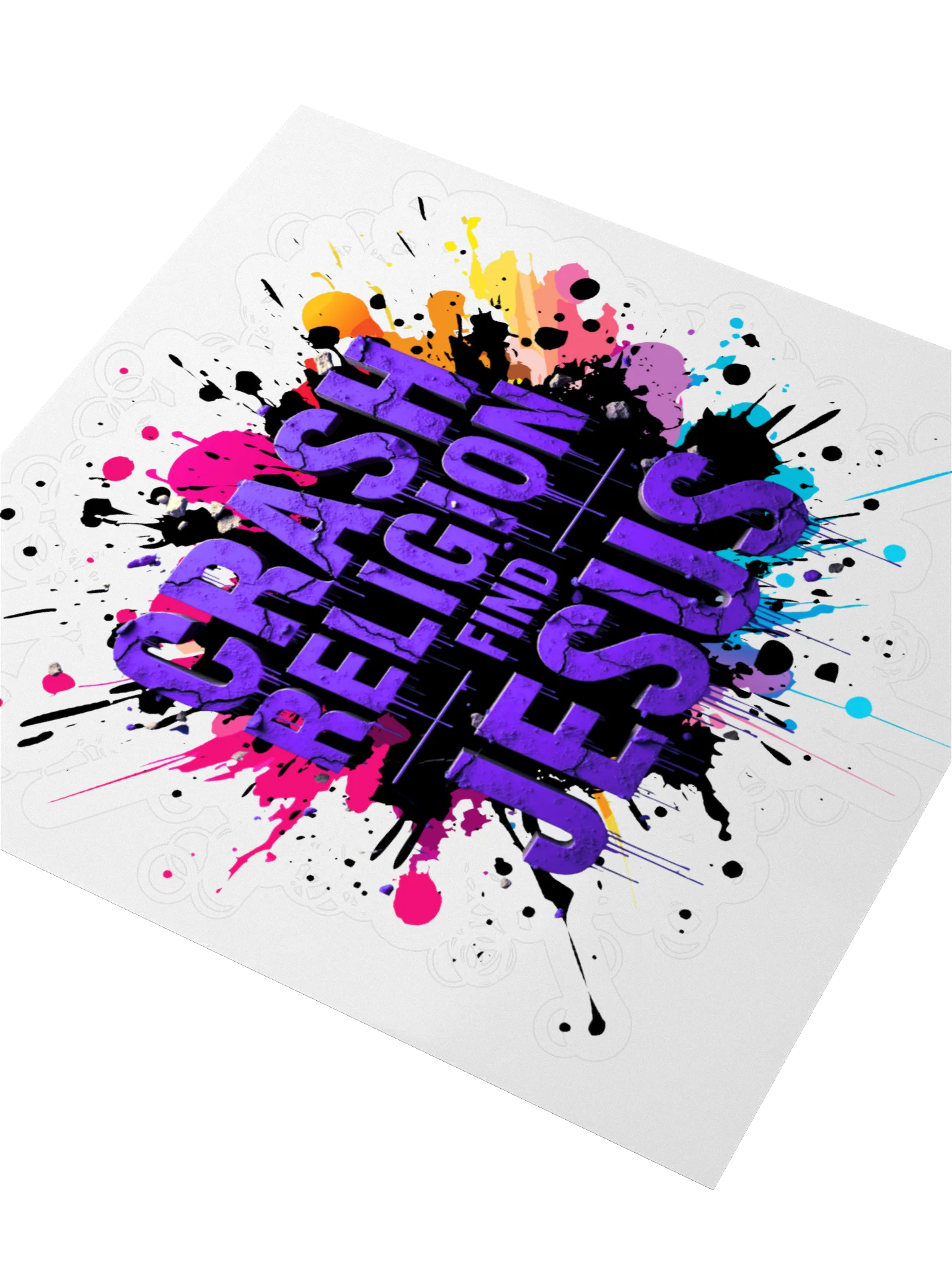 RASH RELIGION. FIND JESUS. – GRAFFITI STICKER product image (3)