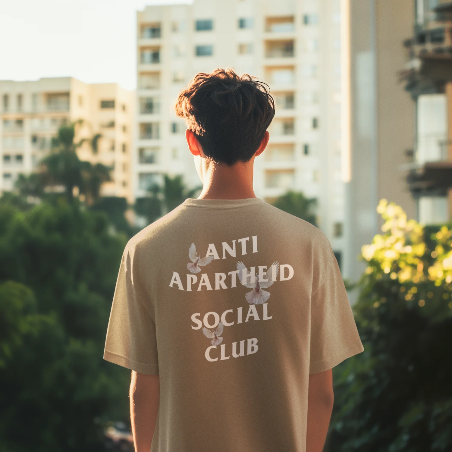 Anti Apartheid Social Club Unisex T-shirt Doves product image (102)